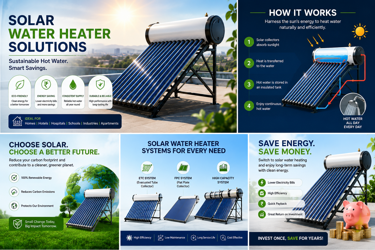 Solar water Heater Solution Nidhi technocare